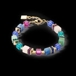 GeoCUBE® Precious Statement bracelet gold-multicolour