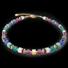 GeoCUBE® Precious Statement necklace gold-multicolour