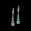 GeoCUBE® Precious Statement earrings gold-multicolour