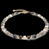 GeoCUBE® Precious statement necklace gold-black