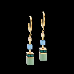 GeoCUBE® Precious Statement earrings gold-spring