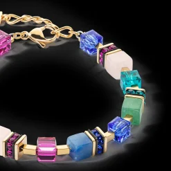 GeoCUBE® Precious Statement bracelet gold-multicolour