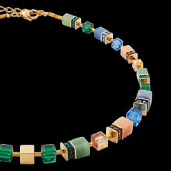 GeoCUBE® Precious Statement necklace gold-spring