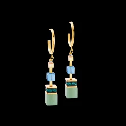 GeoCUBE® Precious Statement earrings gold-spring