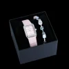 Gift Set Watch Iconic Spikes Rosé Silver & GeoCUBE® Iconic Precious bracelet pink-lilac