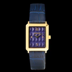 Gift Set Watch Iconic Spikes Midnight Blue Gold & GeoCUBE® Iconic Precious bracelet multicolour motion