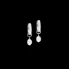 Hoop Cosmic Pearls soft silver