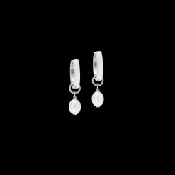 Hoop Cosmic Pearls soft silver