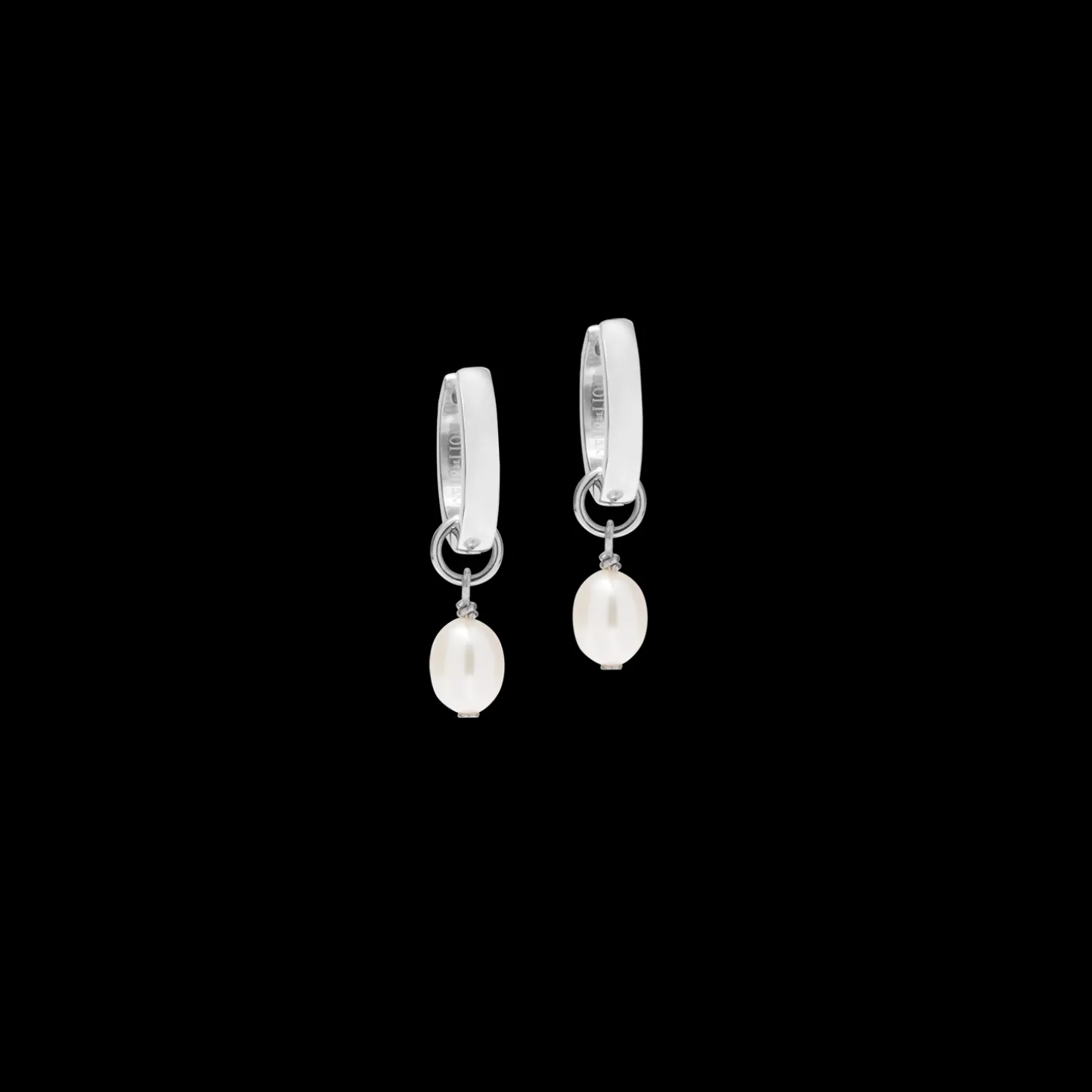Hoop Cosmic Pearls soft silver