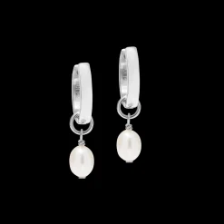 Hoop Cosmic Pearls soft silver