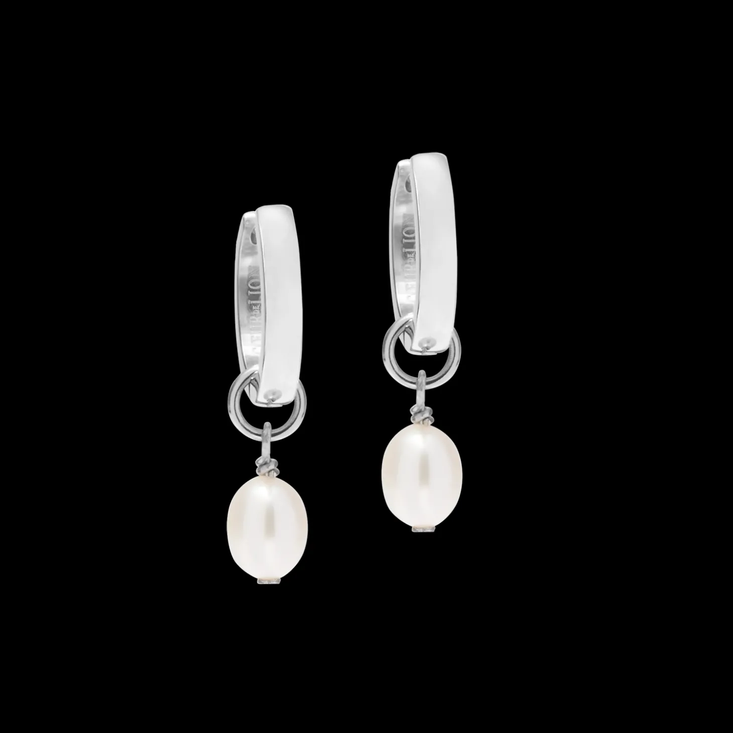 Hoop Cosmic Pearls soft silver