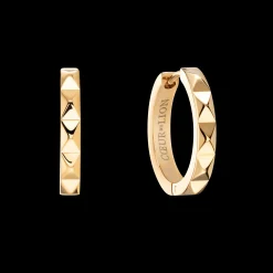 Hoop earrings Spikes 23 gold
