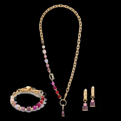 Hoops Cube Fusion Charm gold-red