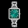 Iconic Cube Statement Watch Turquoise Glaze silver