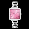 Iconic Cube Statement Watch Viva Magenta silver
