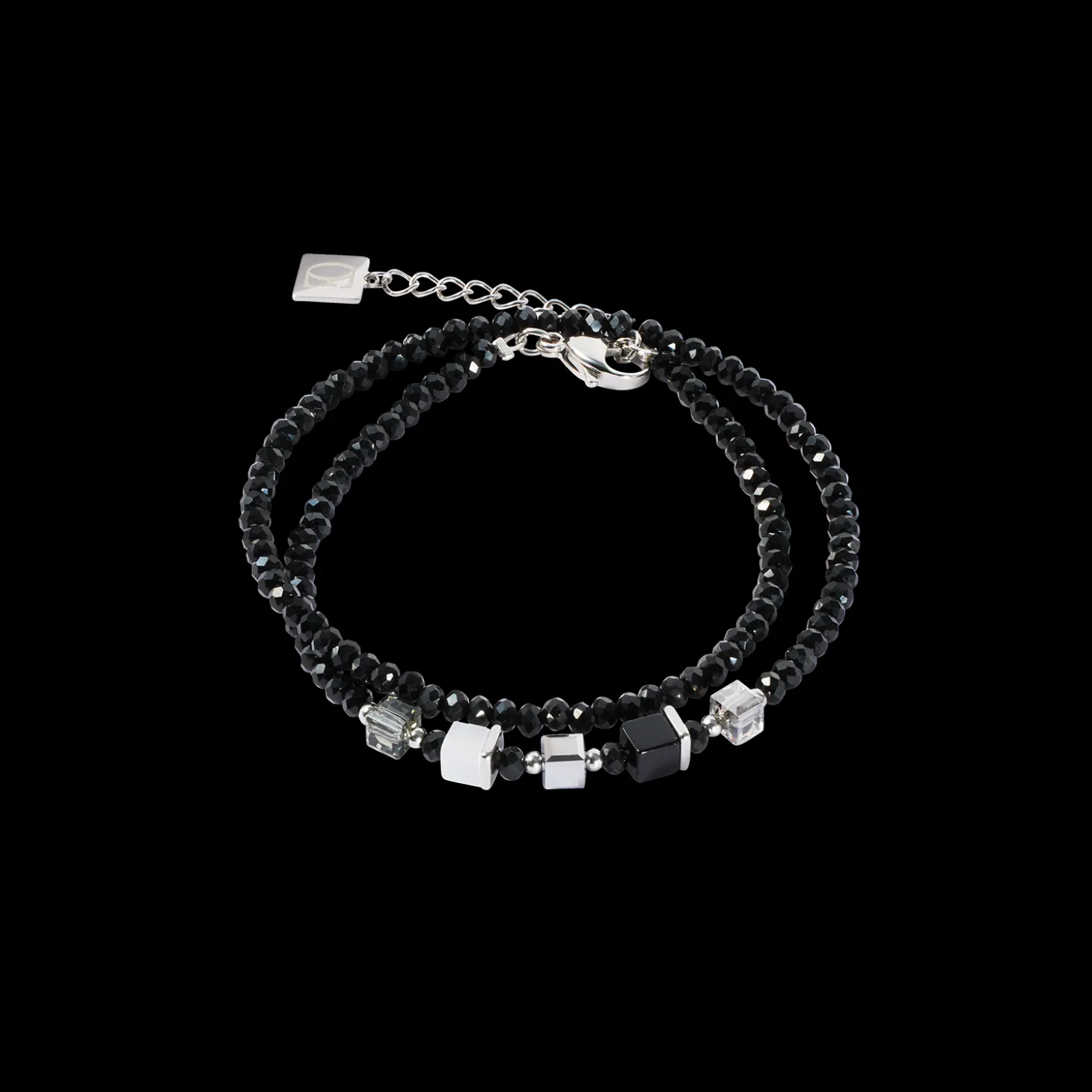 Joyful Colours Update Bracelet silver-black