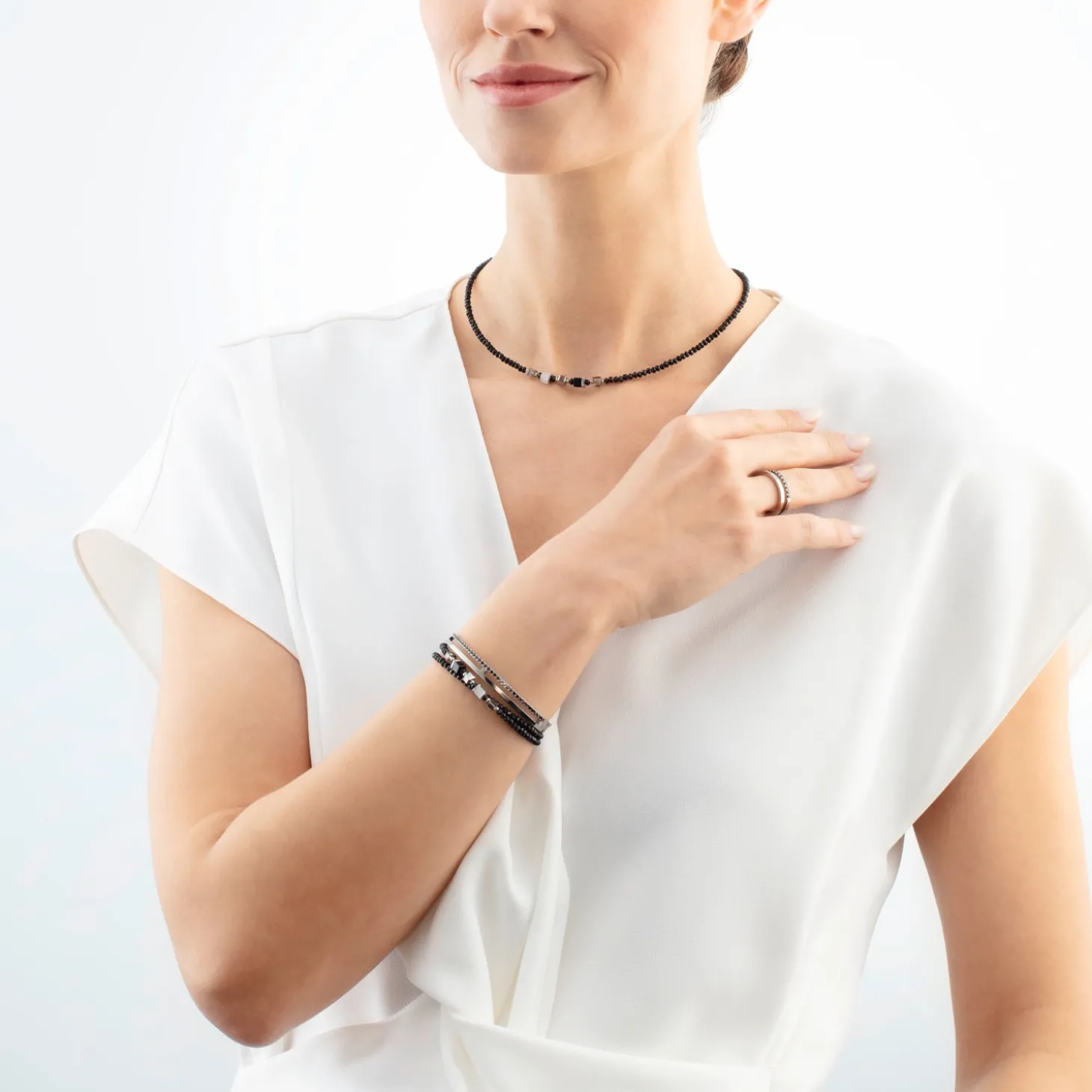 Joyful Colours Update Bracelet silver-black