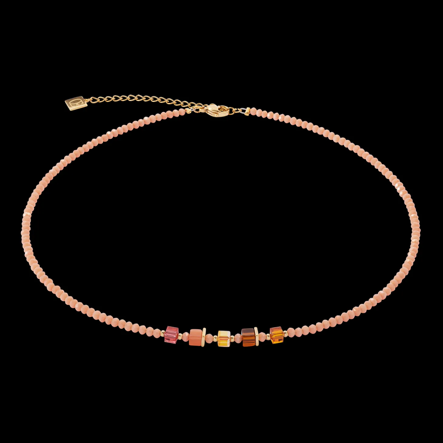 Joyful Colours Update Necklace gold-orange