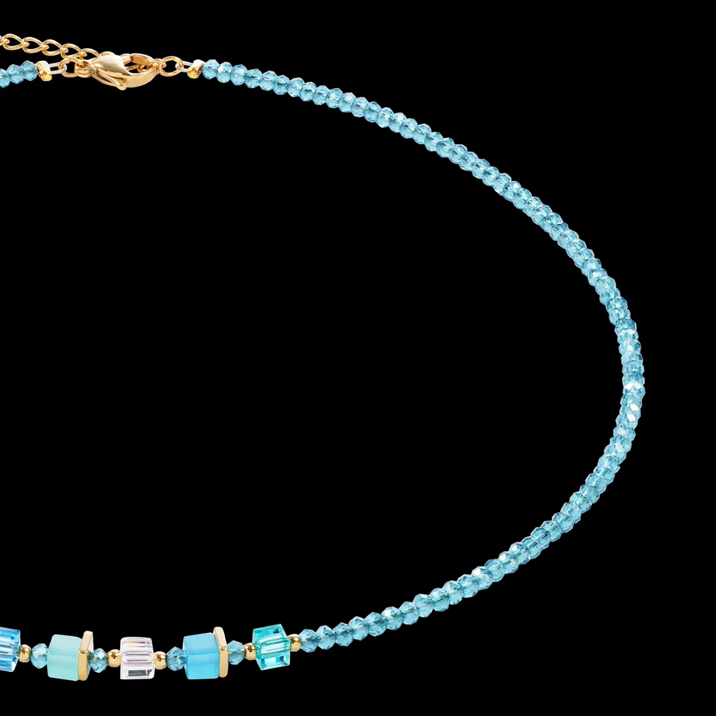 Joyful Colours Update Necklace gold-turquoise