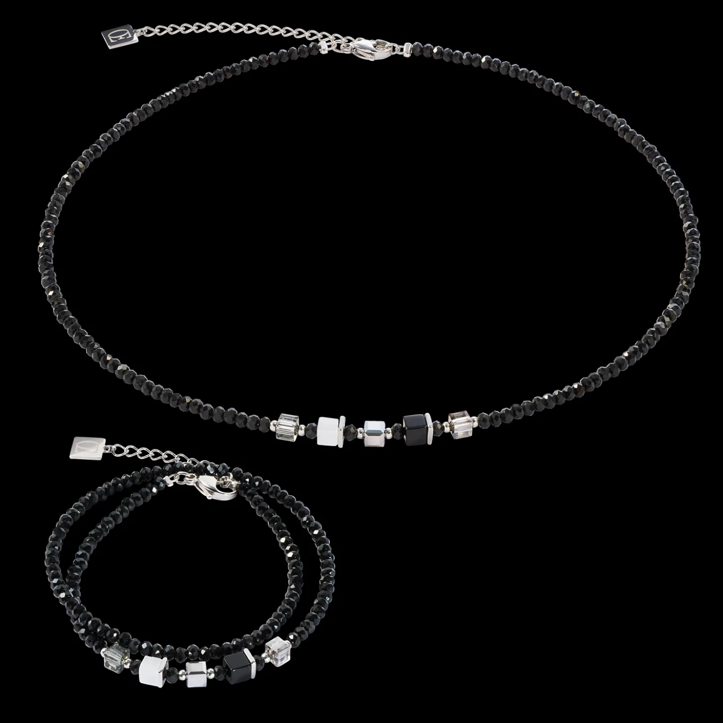 Joyful Colours Update Necklace silver-black