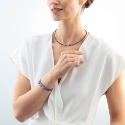 Joyful Colours Update Necklace silver-blue