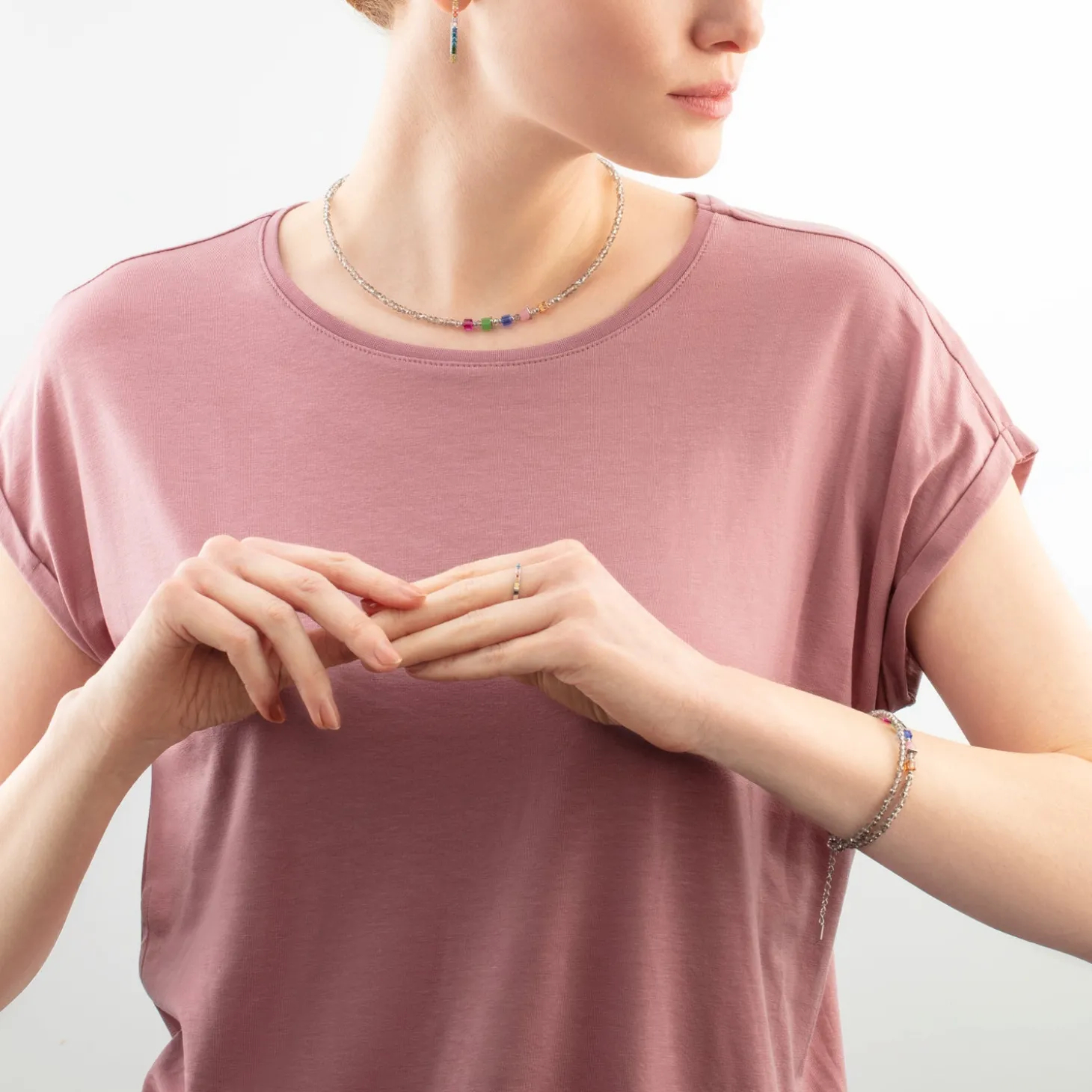 Joyful Colours Update Necklace silver-multicolour