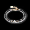Mystic Pearl bracelet gold-black