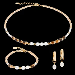 Necklace Cosmic Pearls deep gold