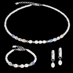 Necklace Cosmic Pearls soft silver