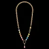 Necklace Cube Fusion Charm gold-rainbow