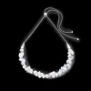 Necklace Dancing Crystals & Pearls silver