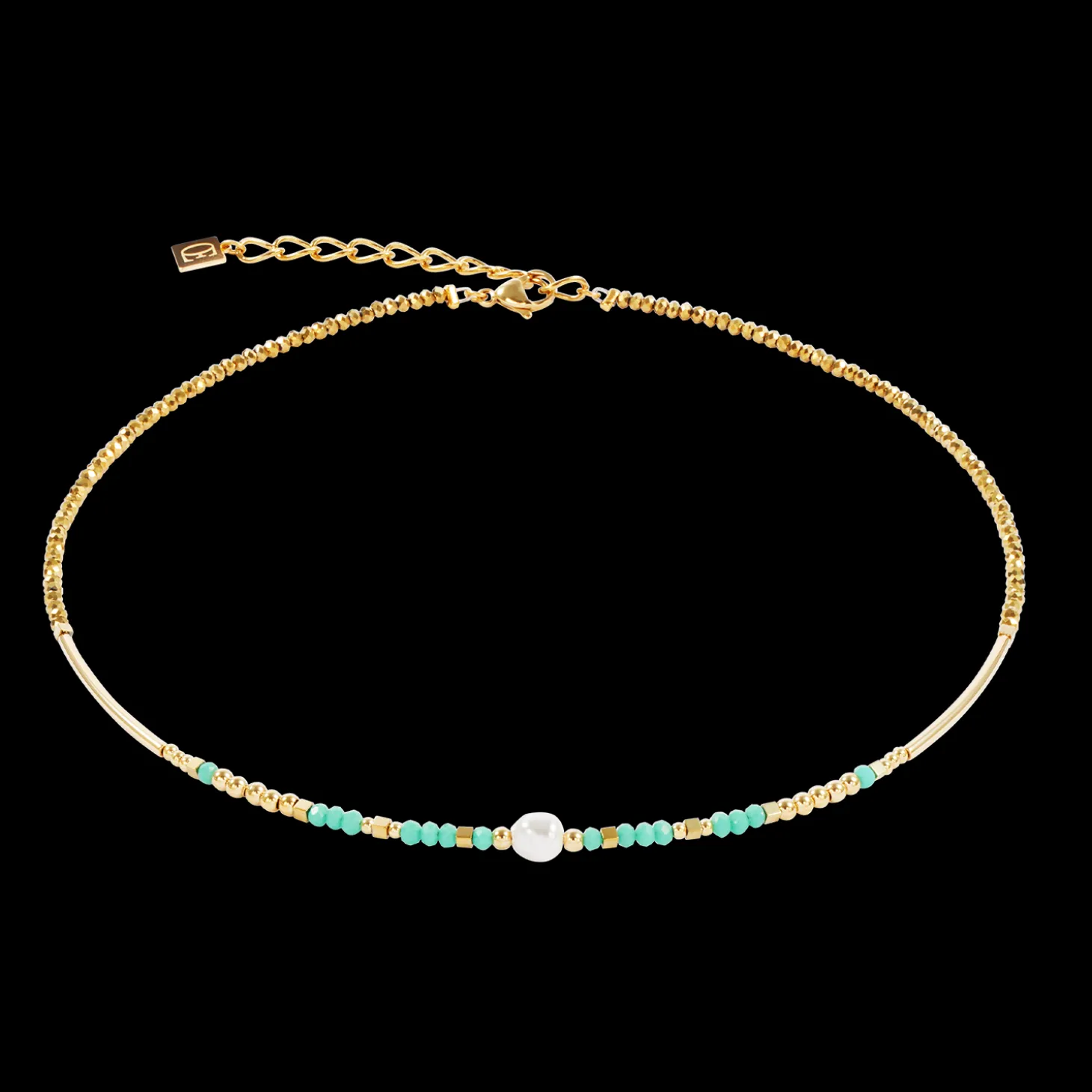 Necklace Lagoon Pearl gold-mint