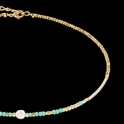 Necklace Lagoon Pearl gold-mint