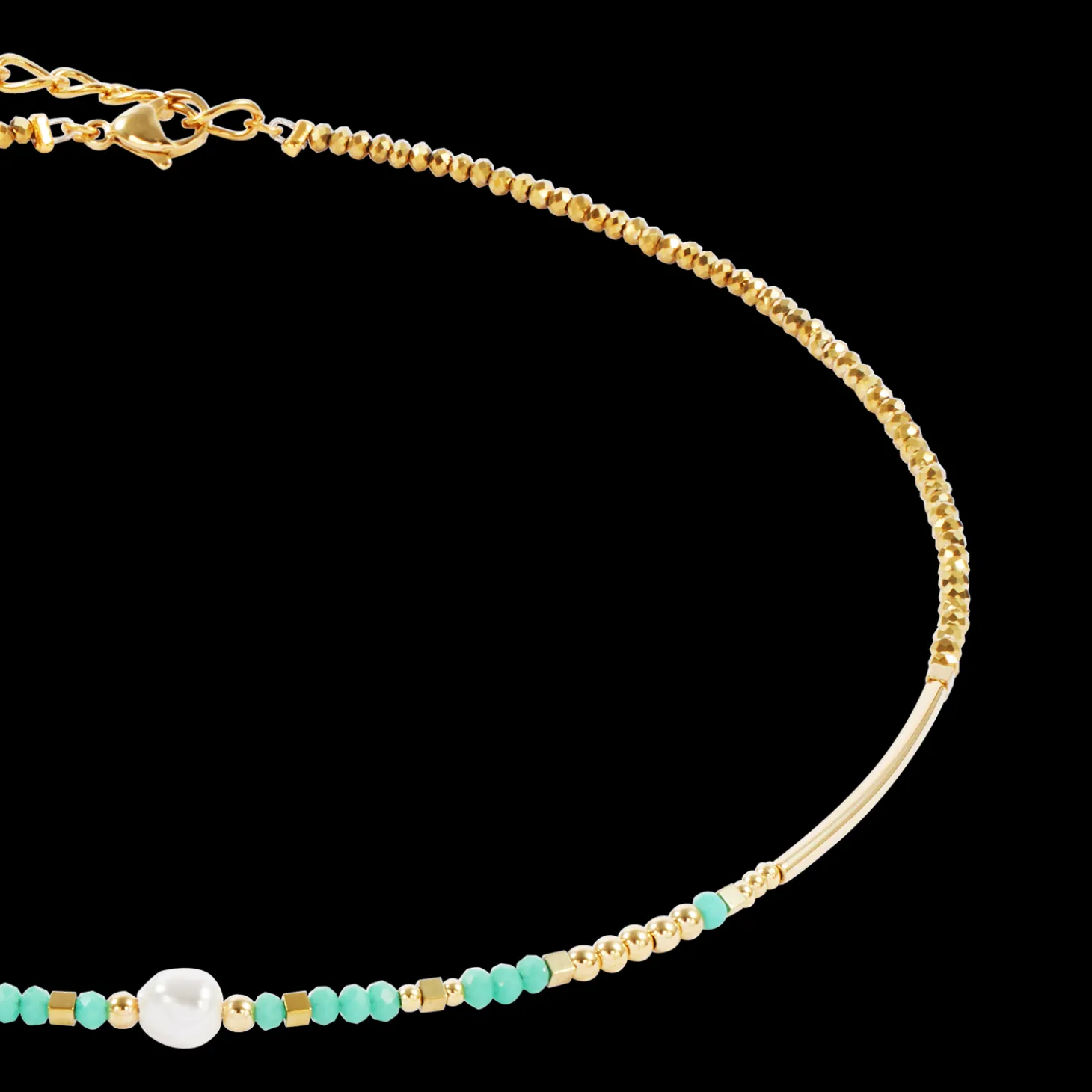 Necklace Lagoon Pearl gold-mint