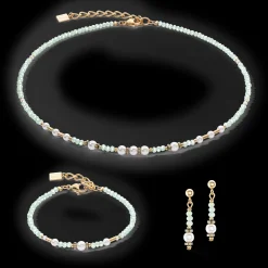 Necklace Little Twinkle Pearl Mix light green