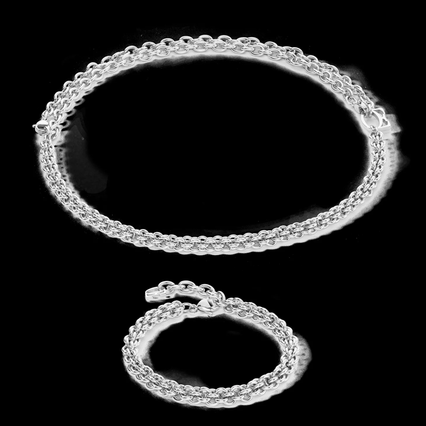 Necklace Mesh Chain silver