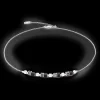 Necklace Mini Cubes & Chain silver-black