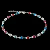 Necklace Modern Future Cube blue-red