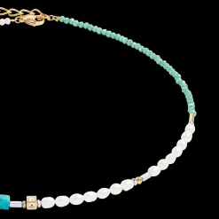 Necklace Princess Fusion Pearls turquoise