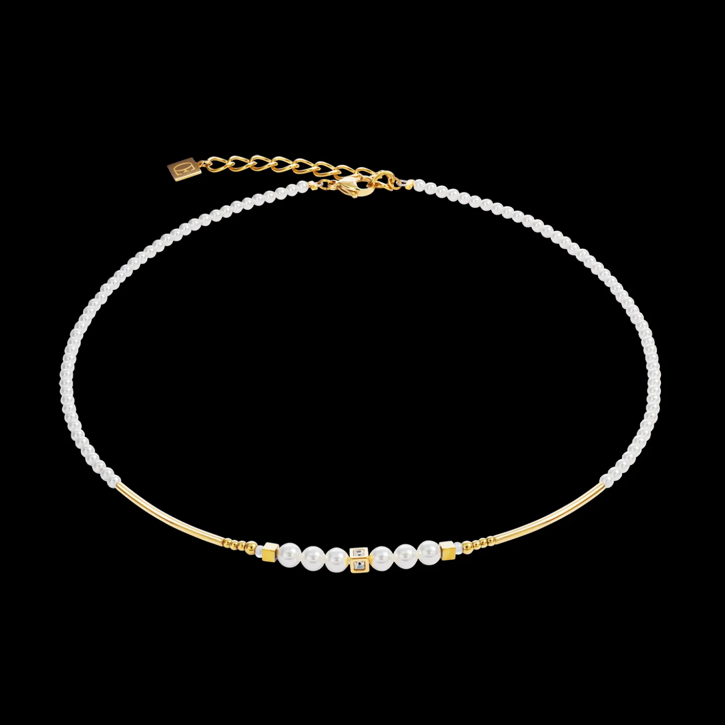 Necklace Shimmering Princess Pearls gold-white