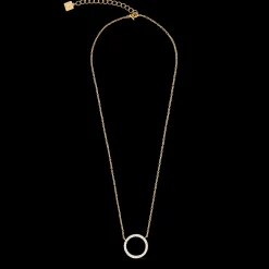 Necklace Sparkling Circle gold-crystal