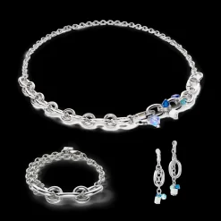 Neptune's Treasure bracelet silver blue