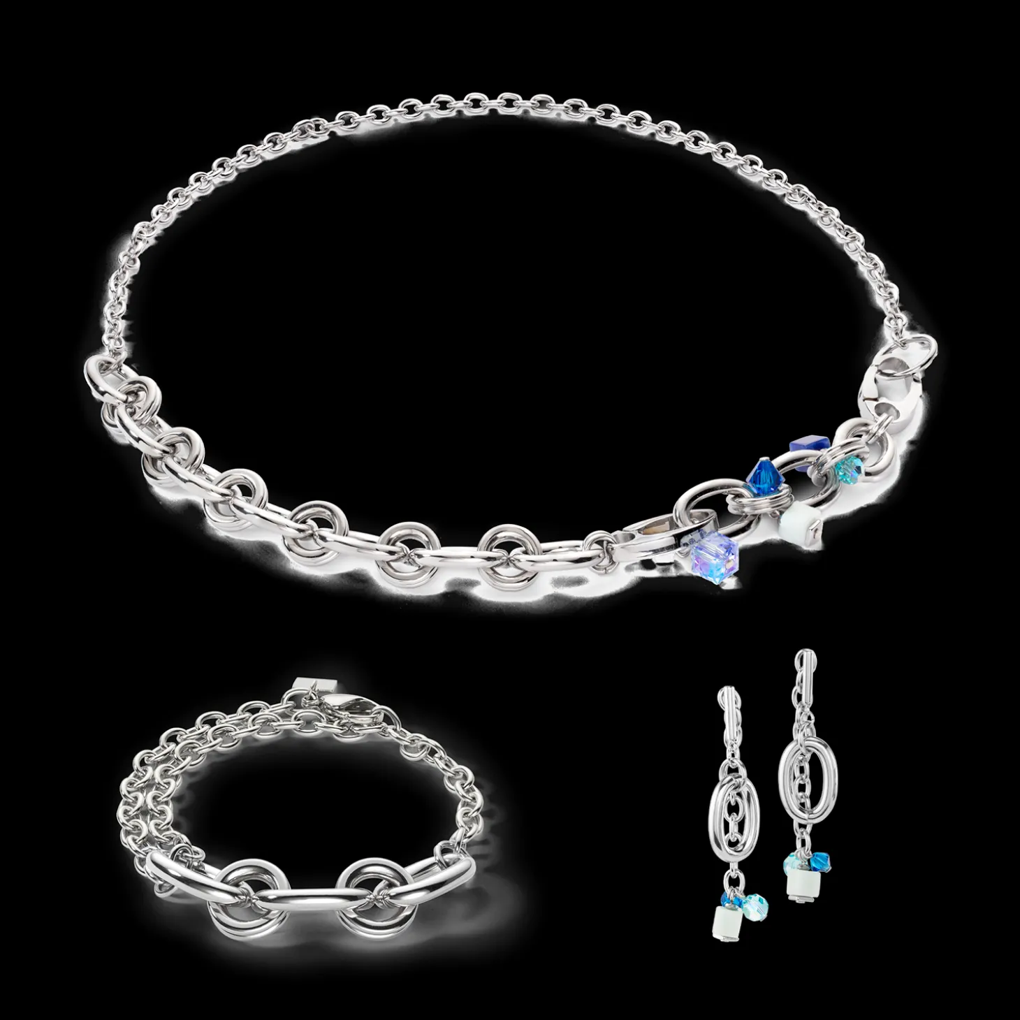 Neptune's Treasure bracelet silver blue