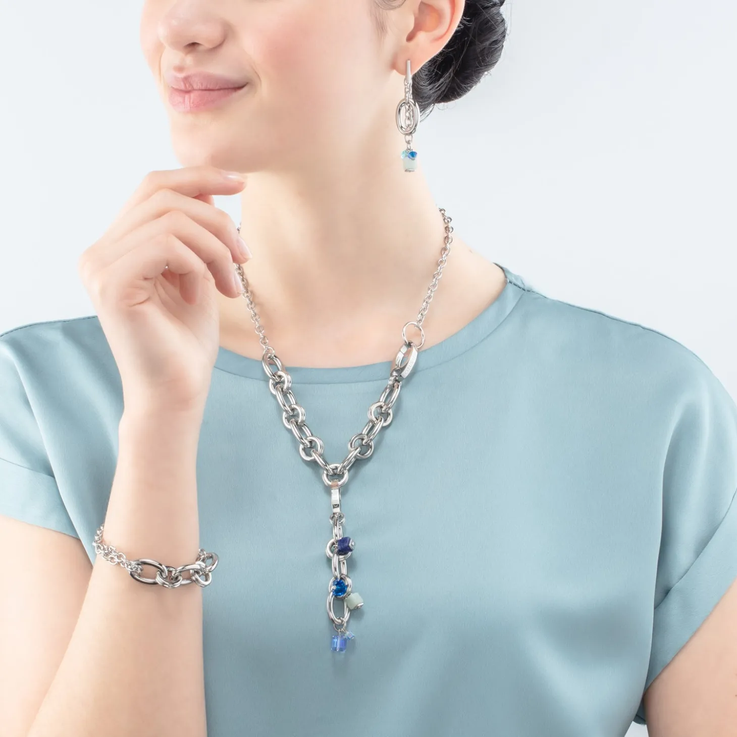 Neptune's Treasure bracelet silver blue