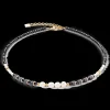Pearls & Onyx necklace gold