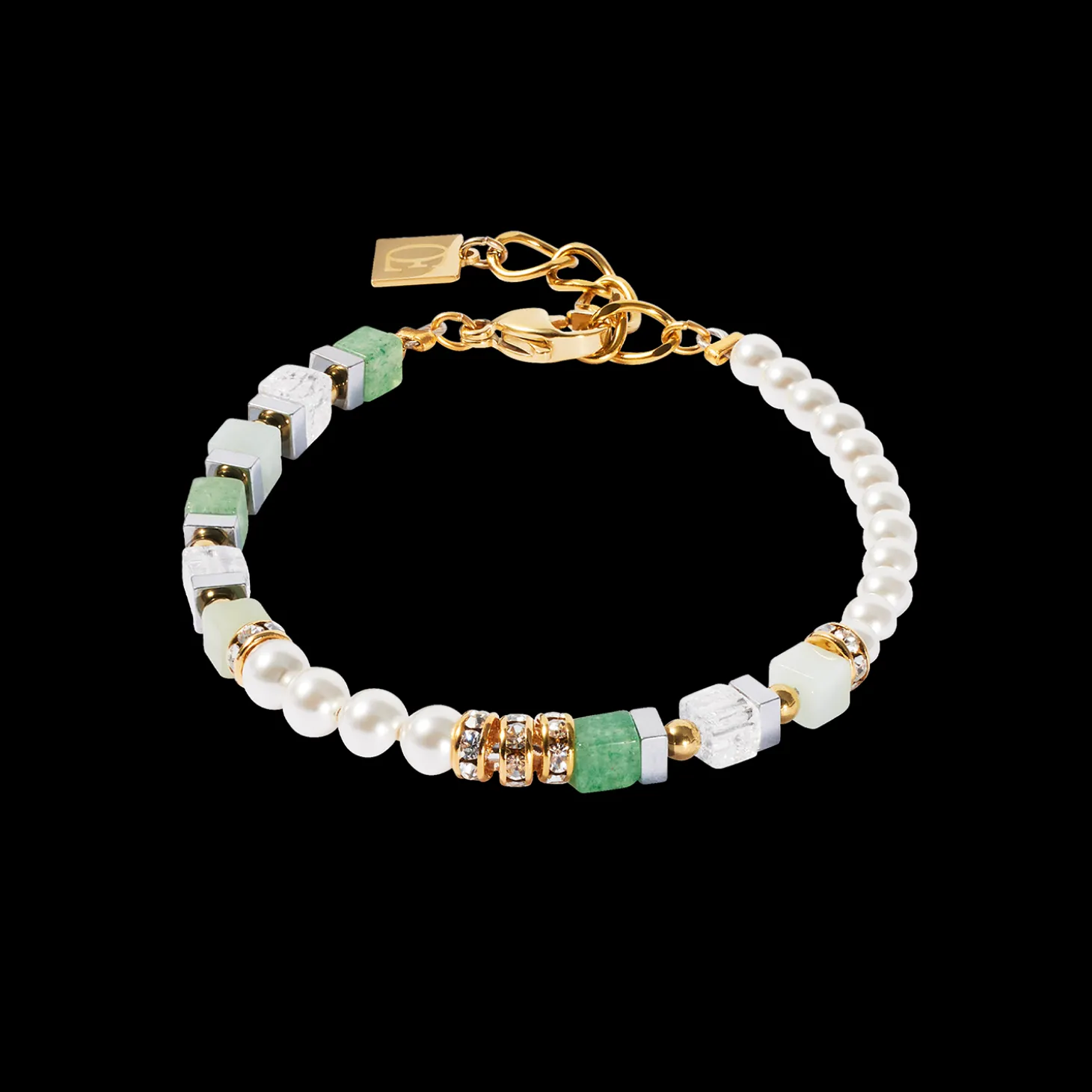 Precious Fusion Offset bracelet gold-green