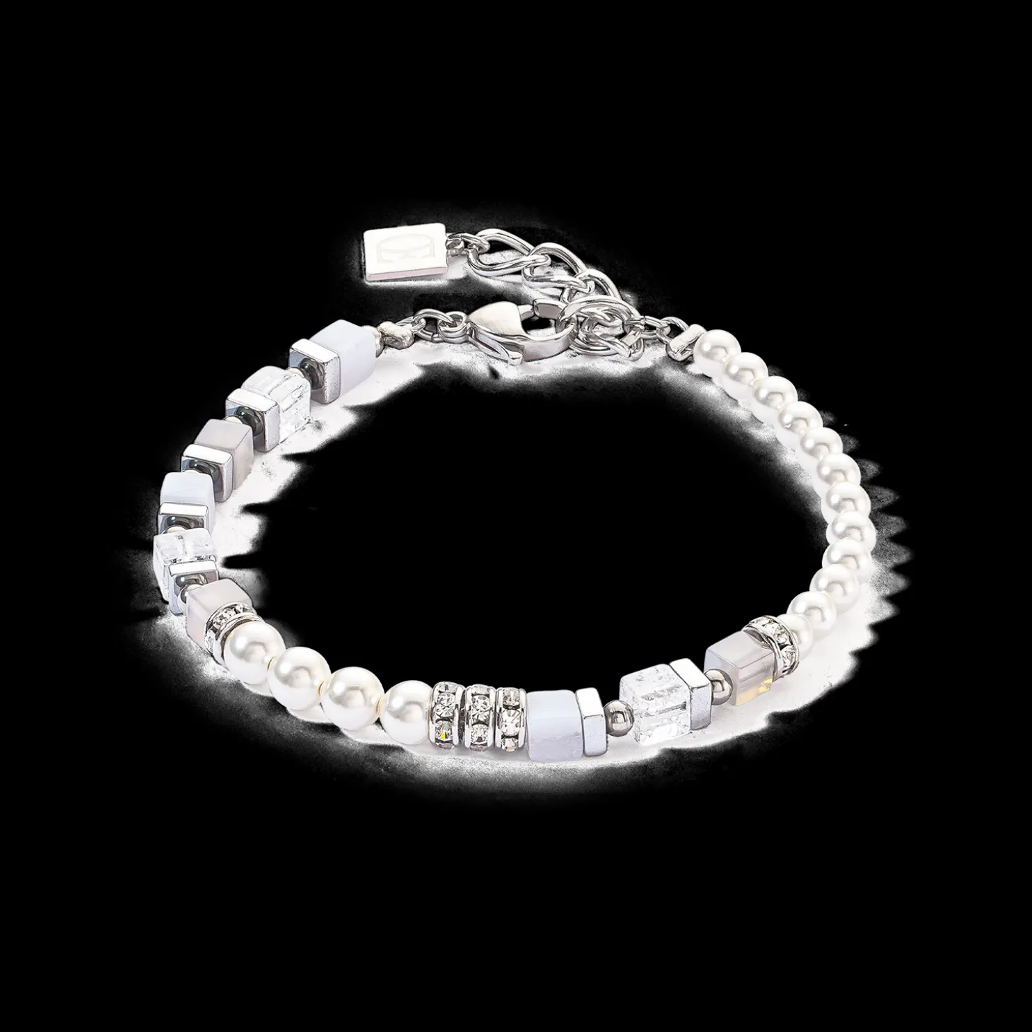 Precious Fusion Offset bracelet silver-ice blue