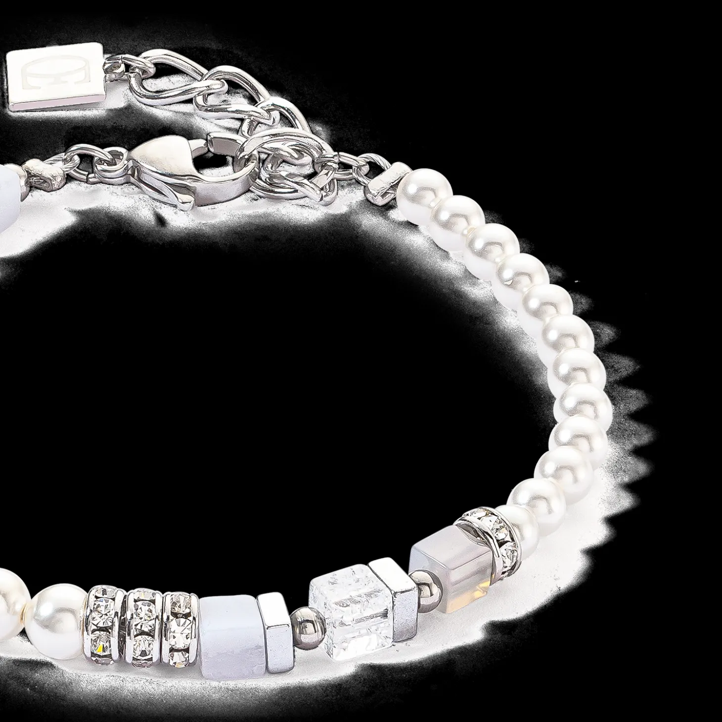 Precious Fusion Offset bracelet silver-ice blue
