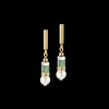 Precious Fusion Offset earrings gold-green