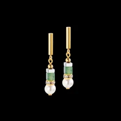 Precious Fusion Offset earrings gold-green